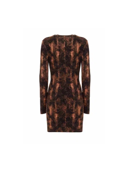 Sukienka Roberto Cavalli brązowa