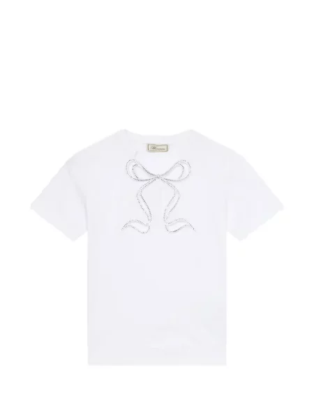Stras tricou Blumarine alb