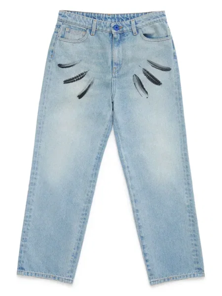 Jeansy straight leg dziecięce County Of Milan niebieskie