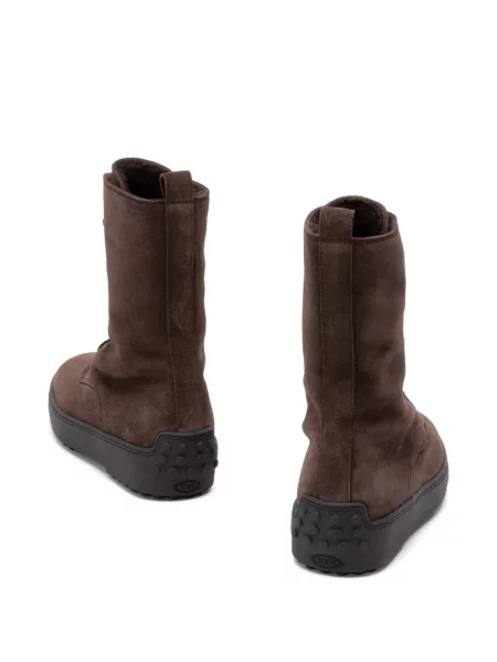 Cizme scurte Tod's din piele de căprioară maro