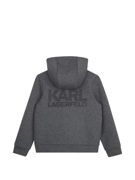 Bluza z kapturem dziecięca Karl Lagerfeld szara