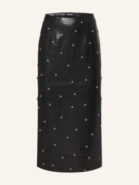 Rotate Spódnica O Wyglądzie Skóry Z Ćwiekami schwarz czarna