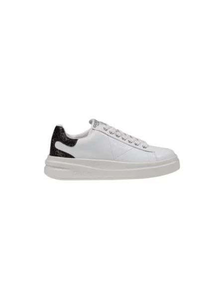 Guess De piele sneakers ELBINA alb
