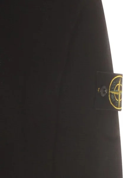 Пуловер Stone Island с кръгло деколте камъни черно