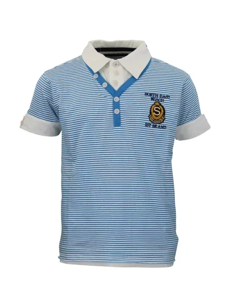 Tricou polo copii Srk albastru