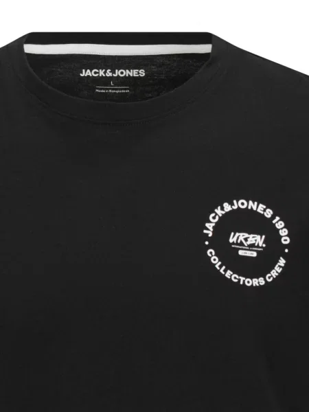 JACK & JONES Tričko JJSimon námornícka modrá / čierna biela