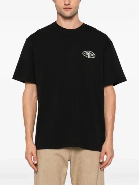 Tricou Les Deux cu imagine negru