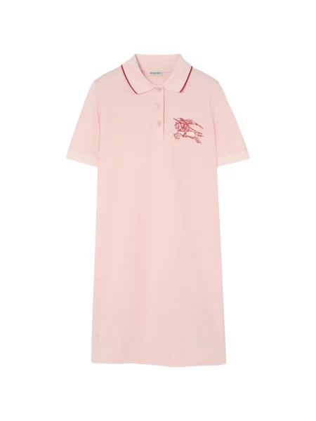 Rochie tip cămașă Burberry cu motiv cu inimi roz