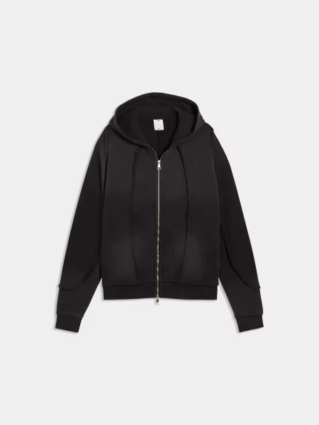 Спортивна кофта PUMA Clrt 2g Full-zip Hoodie комбінований верх чорний