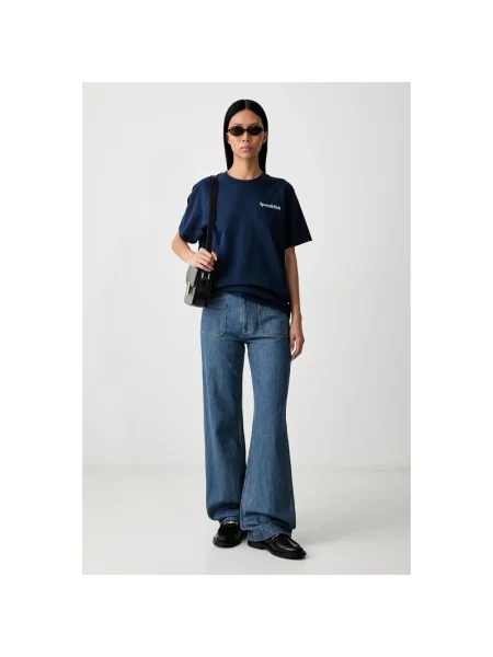 Sporty & Rich Drink More Water T-shirt niebieska