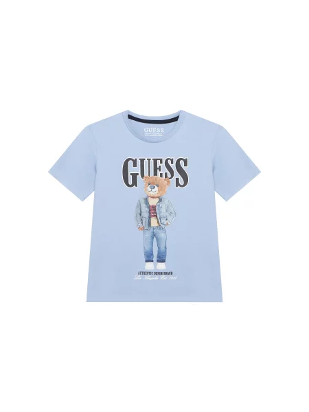 Guess Majica Svetlo modra
