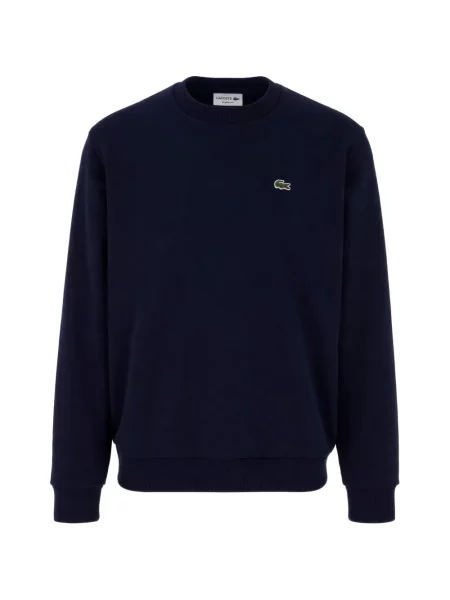 Hanorac din fleece Lacoste din fleece albastru