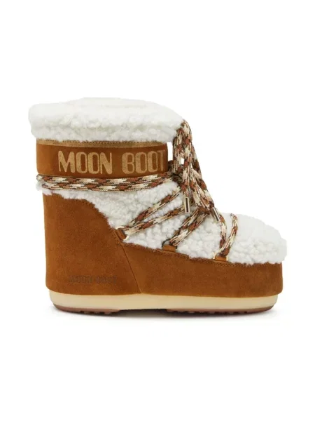 Śniegowce Moon Boot Icon Low Shearling whisky/off white brązowe