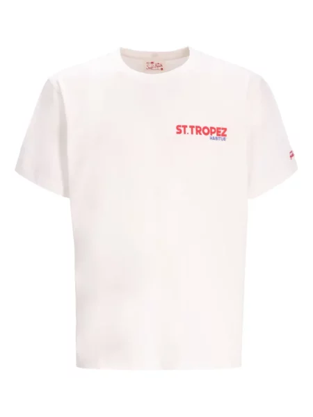Tricou Mc2 Saint Barth cu imagine alb