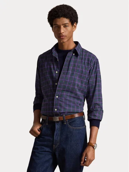 Polo Ralph Lauren Πουκάμισο Custom Fit μωβ