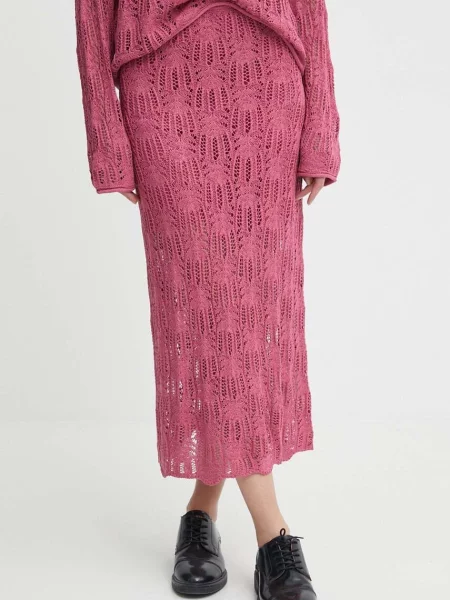 Suknja Pepe Jeans GWEN maxi pencil ružičasta