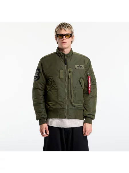 Jachetă Alpha Industries Engine Dark Green/ Dark Green M verde