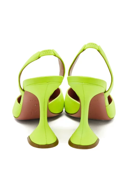 Pantofi cu toc Amina Muaddi slingback verde