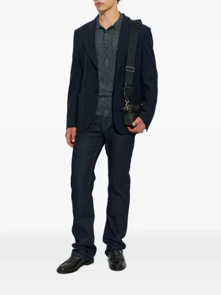 Polo Etro με σχέδιο paisley μπλε