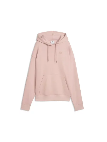 Bluza z kapturem z haftowanym znakiem Puma różowa