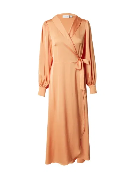 VILA Rochie Ravenna caisă portocaliu