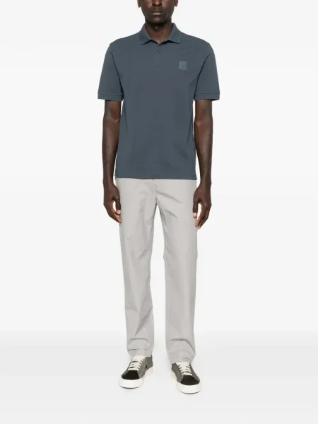 Polo Stone Island cu strasuri albastru