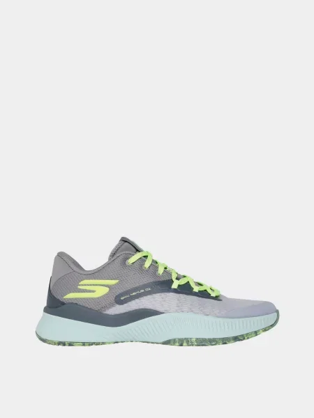 Кожаные кроссовки для спортзала Skechers серые