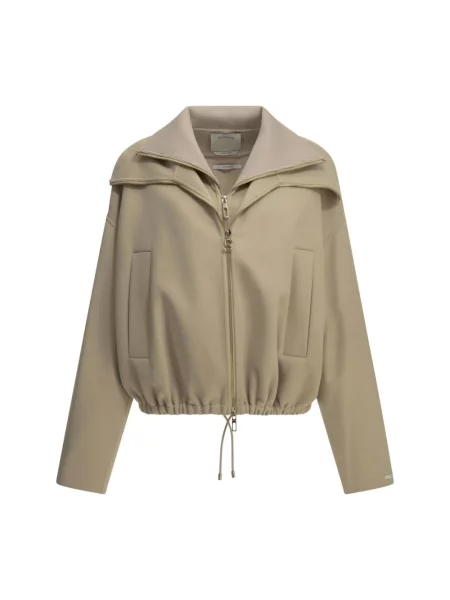 Kurtka bomber Sportmax wełniany beżowy