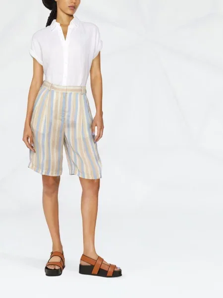 Къс риза Lauren Ralph Lauren бяло