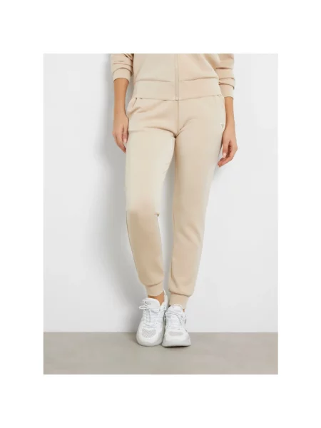Spodnie GUESS Olympe Long Pants Cream S beżowe