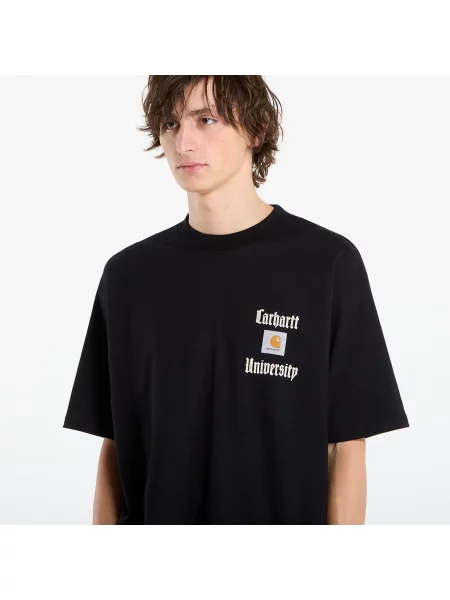 Tričko Carhartt WIP S/S Schooling Heart T-Shirt UNISEX Black XS černé