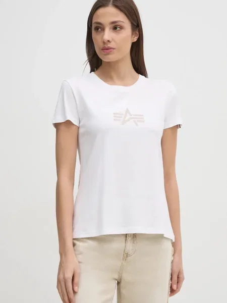 Тениска Alpha Industries Crystal T Wmn бяло