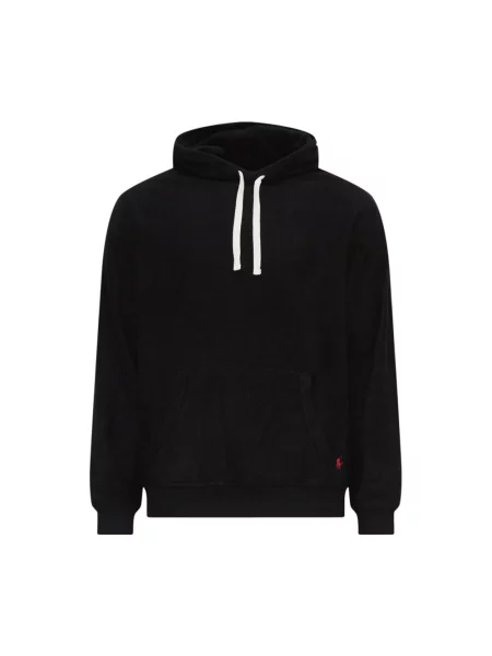 Bluza z kapturem Ralph Lauren z kapturem z logo czarna