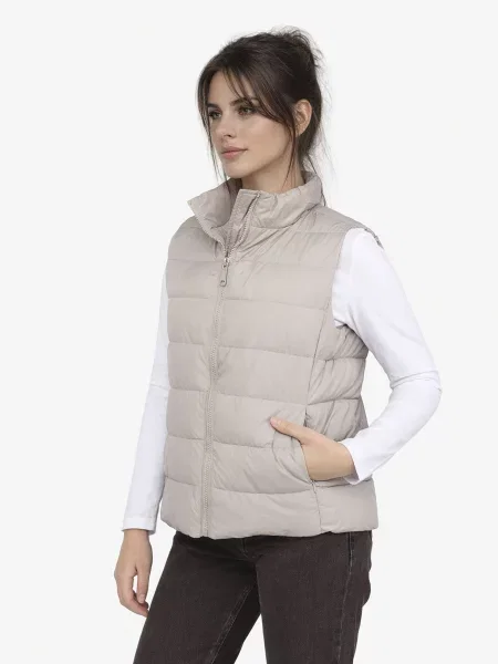 Утеплений жилет YUKI бежевий