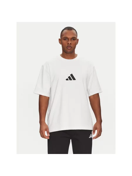 Adidas Marškinėliai Z.N.E. Loose Fit balta