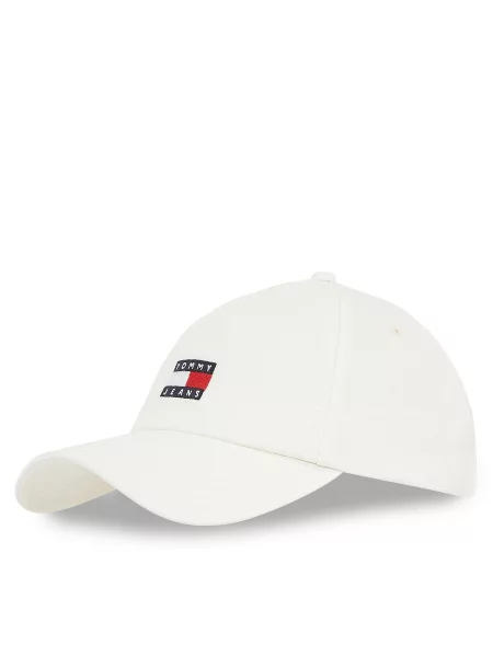 Καπέλο Jockey Tommy Jeans λευκό