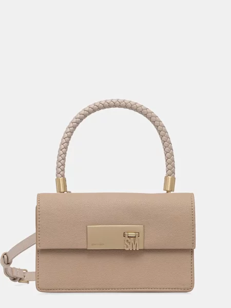 Torebka z uchwytem model ‘Bnesta’ Steve Madden beżowa