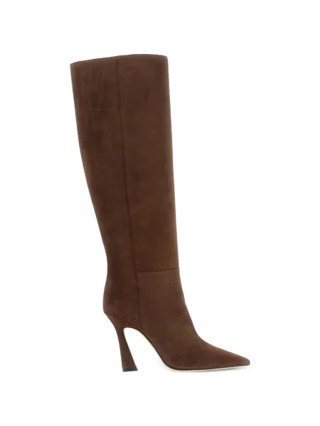Μπότες Stuart Weitzman σουέτ καφέ