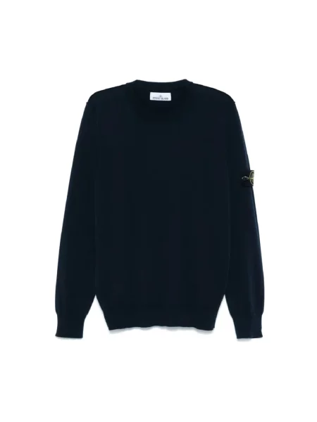 Sweter Stone Island z kamieniami niebieski