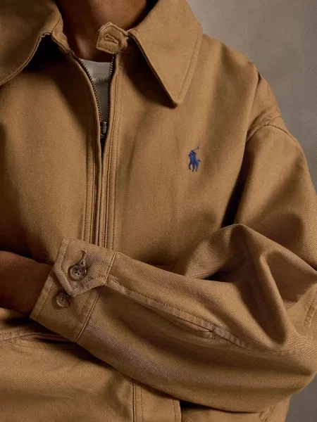Polo Ralph Lauren Kurtka przejściowa Beżowy Oversize zielona