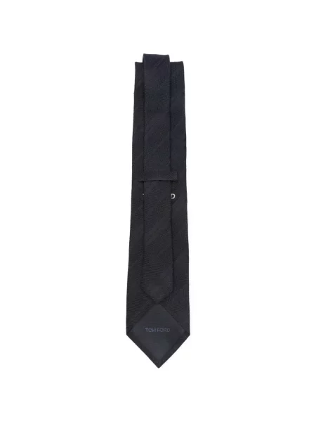Cravată Tom Ford cu dungi negru