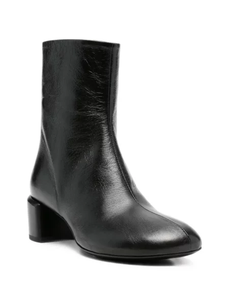 Cizme scurte Officine Creative din piele negru
