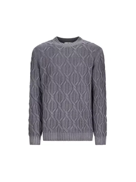 Sweter Pt Torino z nadrukiem szary