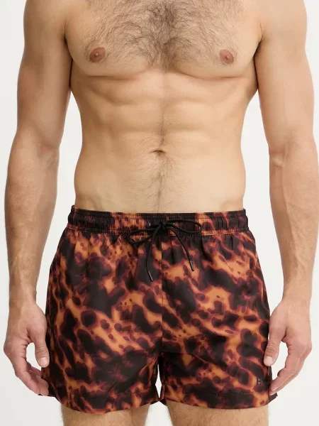 Pantaloni scurți Hugo Bodywear maro