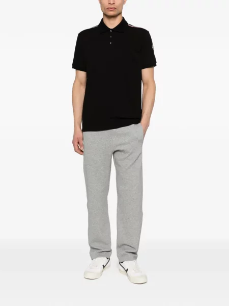 Polo Moncler cu dungi negru