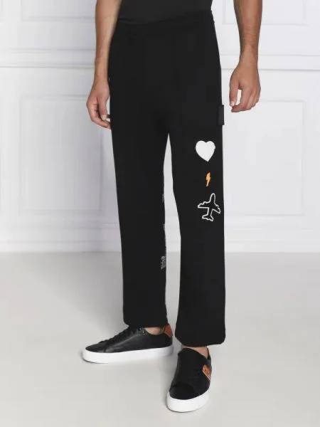 BOSS GREEN Jogger nadrág Hurley Lotus | Relaxed fit fekete