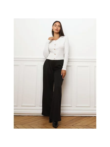Pulover La Modeuse alb