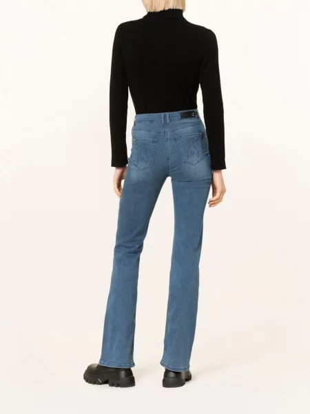 Patrizia Pepe Flared Džíny light washed blue modré