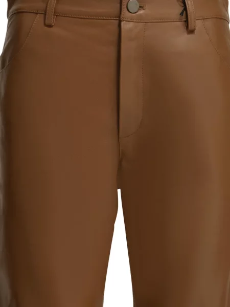 Pantaloni Noriarco din piele maro