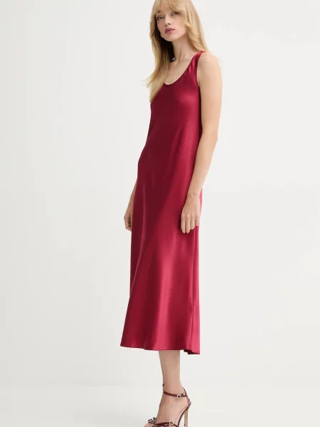 Marella sukienka Emme by Marella maxi prosta bordowy